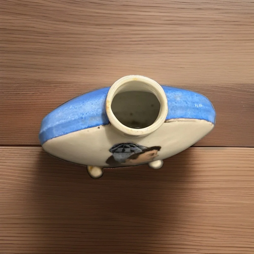 French Faience Moon Flask 4.5